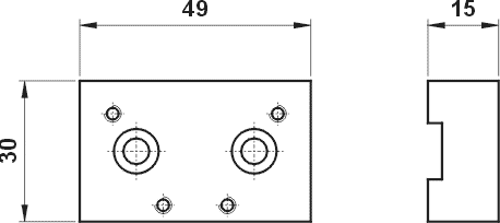 Interface for cylinder ISO 6431