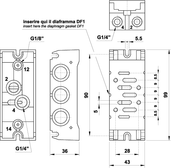 Modular sub-base