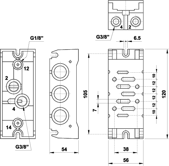 Modular sub-base