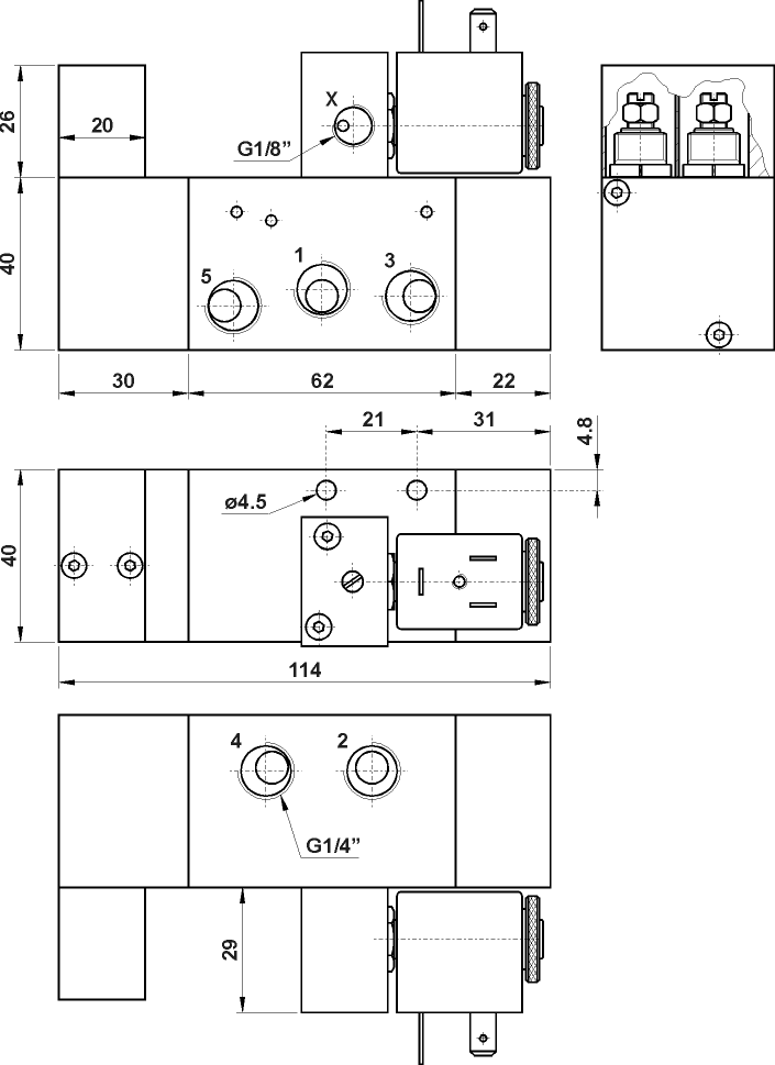 osc comando elettr. al. separata