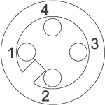 Connection diagram - connection M12