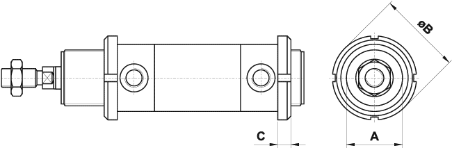 Ring for round cylinders